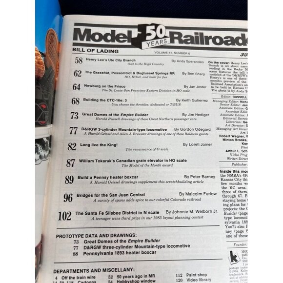 Vintage Model Railroader Magazine Lot of 5 Issues FEB JUN JUL NOV DEC 1984 - Picture 9 of 11